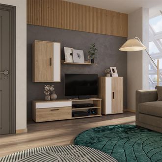 Vicco Mueble Alto Berno, Sonoma, Juego De 4