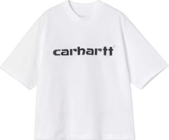 Carhartt Work in Progress logo T-shirt - women - Organic Cotton - L - White
