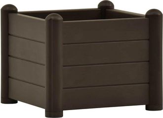 vidaXL Garden Raised Bed pp Mocha 43x43x35 cm Vidaxl