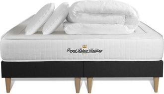 Royal Palace Bedding Pack Colch&oacute;n Negro Espuma Viscoel&aacute;stica 2x90x200