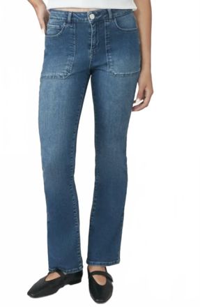 Lola Jeans Billie High Rise Boot Cut Jeans In Dim Sky