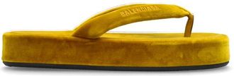 Balenciaga Jet Lag Platform Slides - Dames - Slippers - Geel - 40 EU - Leer - Schoenen