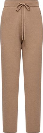 Moncler Moncler Wool & Cashmere Blend Cropped Jogging Pants, Women, Beige, Size: Xs