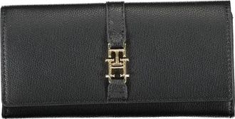 Tommy Hilfiger Zwarte portemonnee met meerdere vakken - Dames - Portefeuilles - Zwart - ONE Size - Accessoires
