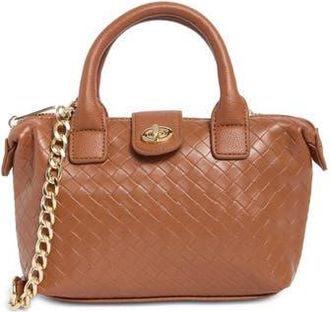 Madden Girl Mini Woven Tote in Chocolate at Nordstrom Rack