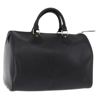 Louis Vuitton Pre-owned Speedy 30 Hand Bag - Dames - Pre-owned - Zwart - Maat: ONE Size Leer