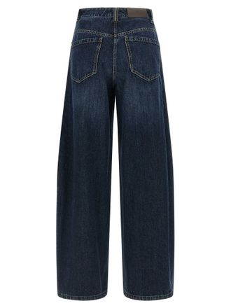 Brunello Cucinelli Wide Barrel Jeans - Blue
