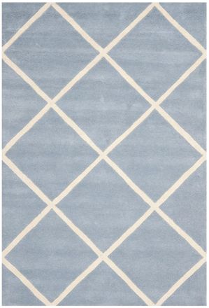 Safavieh Alfombra lana blu/neutrale 122 x 183 cm
