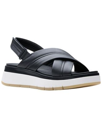 Clarks Tuscan Cross Leather Sandal