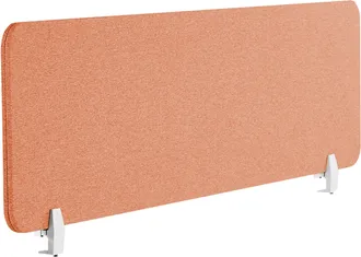Beliani Panel Separador Rojo Claro 130 X 40 Cm Poli&eacute;ster Pet Pantalla Ac&uacute;stica Wally
