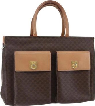 Celine Pre-owned Handbags, female, Brown, Size: ONE SIZE Pre-owned Vintage Leather Handbag