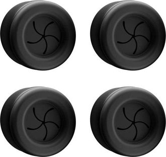 OEM Toalleros Para Ba&ntilde;o Y Cocina - Juego De 4, Acero Inoxidable, Autoadhesivos, Negro Mate