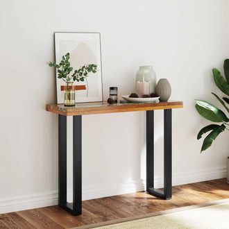 vidaXL Mesa Consola De Teca 100x35x75 Cm Vidaxl