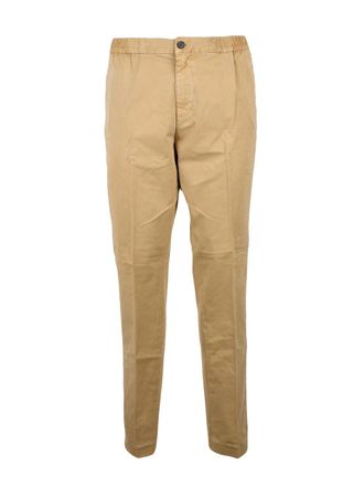Tommy Hilfiger Beige Relaxed Tapered Trousers with Zip Closure