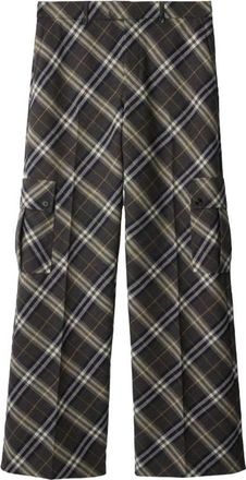 Burberry Check Wool Tailored Trousers, Brand Size 44 ( Waist Size 29.5 )