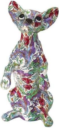 Interior Illusions Retro Flower Standing Chihuahua Statue in Multi-Color at Nordstrom Rack