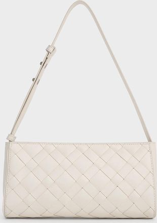 Charles & Keith Ivette Woven Elongated Shoulder Bag