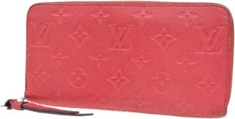 Louis Vuitton Pre-owned Vintage Portemonnee - Dames - Vintage Accessoires - Rood - ONE Size - Leer - Vintage