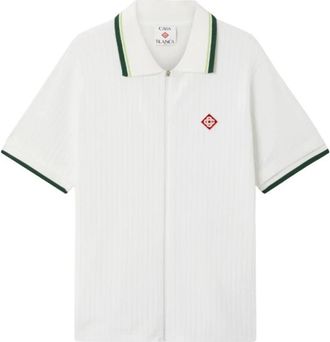Casablanca Shirts - Heren - Korte mouwen Overhemden - Wit - XL - Overhemden