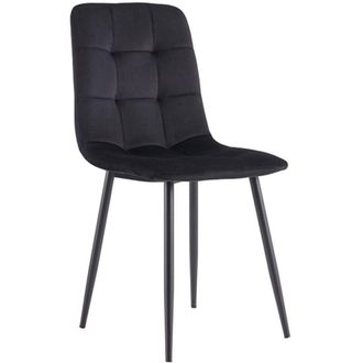 Regalos Miguel Sillas Comedor - Silla Stuhl Terciopelo - Negro