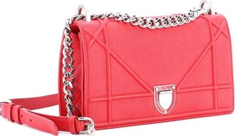 Dior Diorama Flap Bag Grained Calfskin Small crossbody bag - Rood