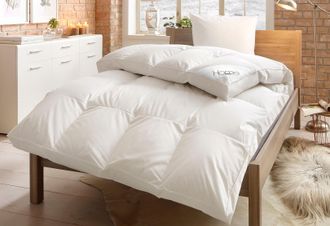 HOME AFFAIRE Daunenbettdecke »Köniz, Bettdecke 135x200 cm, 155x220 cm und weitere Grössen« polarwarm Füllung 60Daunen40Federn 1 Stk. tlg. Bettdecken, Sommer, Winte