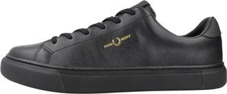 Fred Perry B71 Tumbled Leather - Heren - Sneakers - Zwart - 37 EU - Leer - Schoenen
