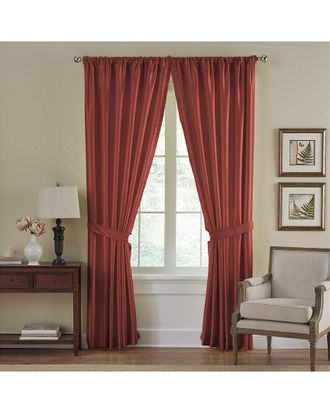 Elrene Versailles Faux Silk Blackout Window Curtain