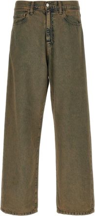 Carhartt Work in Progress Brown Logo Jeans