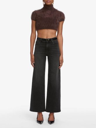 Frame Denim Le Slim Palazzo Jeans In Starship