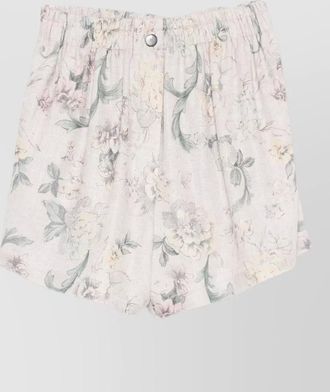 Forte_Forte floral print tailored shorts