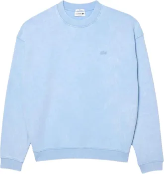 Lacoste Unisex Adult Washed Fleece Loose Fit Sweatshirt (Lichtblauw)