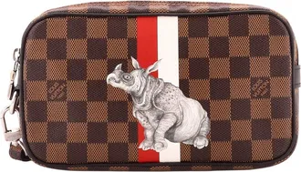 Louis Vuitton Brown Limited Edition Chapman Savane Damier Pochette Volga (Authentic Pre-Loved)