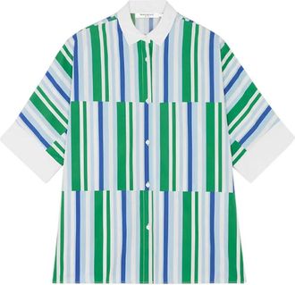 Maison Kitsuné Camicia a righe - Blu