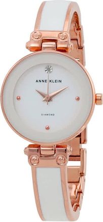 Anne Klein Quartz Diamond White Dial Ladies Watch AK/1980WTRG