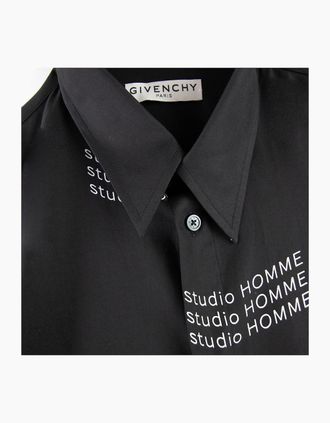 Givenchy Mens Givenchy Studio Homme Shirt Black - Size: 42/Regular