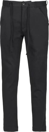 Hannes Roether drawstring tailored trousers - Nero