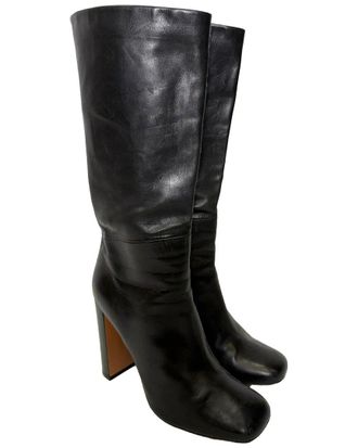 Celine Celine Womens Leather Tall Riding Boot (Authentic Pre-Loved)
