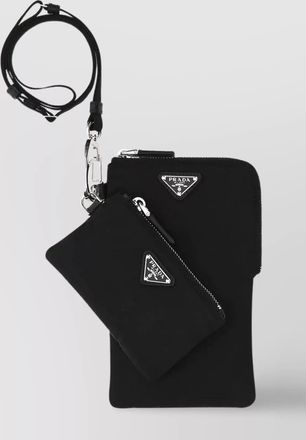 Prada phone case nylon detachable strap