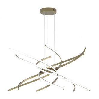 Top-Light Tornado sospensione D.80 cm. oro brunito verniciato luce calda 3000K 1163-S80 c-ob