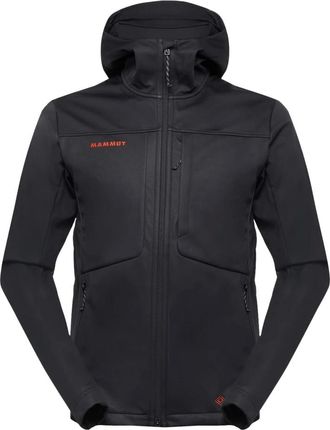 Mammut Mammut, Training Jackets, male, Black, Size: XL Ultimate Viii SO Hooded Jacket 25 Years