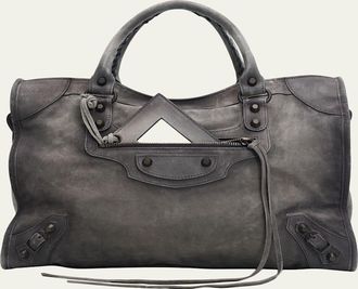 Balenciaga Le City Medium Leather Tote Bag