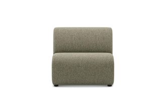 Castlery Auburn Armless Sofa Customized, Performance Classic Twill Moss, Spill Resistant, Modular for Sofas, Green, Castlery