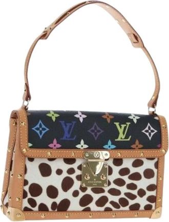 Louis Vuitton Pre-owned Monogram Multicolor Hand Bag - Dames - Vintage Schoudertas - Veelkleurig - ONE Size - Leer - Vintage