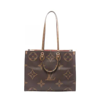 Louis Vuitton Beige Brown Coated Canvas Pvc Handbag Tote Bag (Pre-Owned)