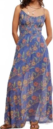 Free People Ciello Printed Maxi Dress In New England Combo