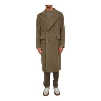 HUGO BOSS Jassen, Heren, Groen, XL, Wol, H-Cale DB Flaps 254 Coat