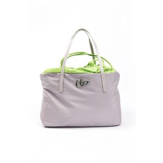 Byblos Tassen, Dames, Grijs, ONE Size, Leer, Schoudertas