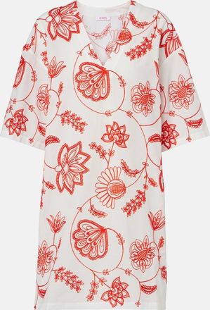 Eres Levia embroidered cotton-blend minidress