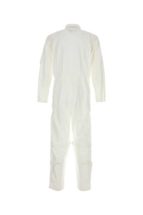 Prada Mens White Cotton Jumpsuit Bianco Exterior: Tute